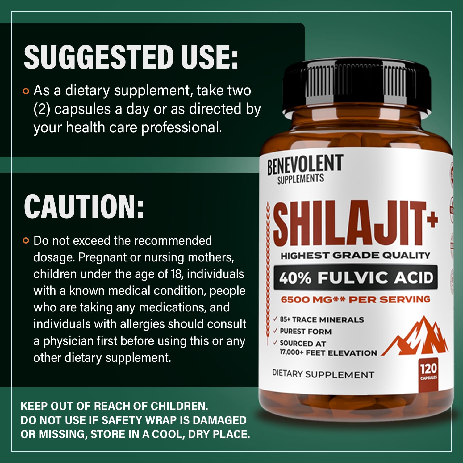 Benevolent Nourishment Shilajit Capsules in a lifestyle setting