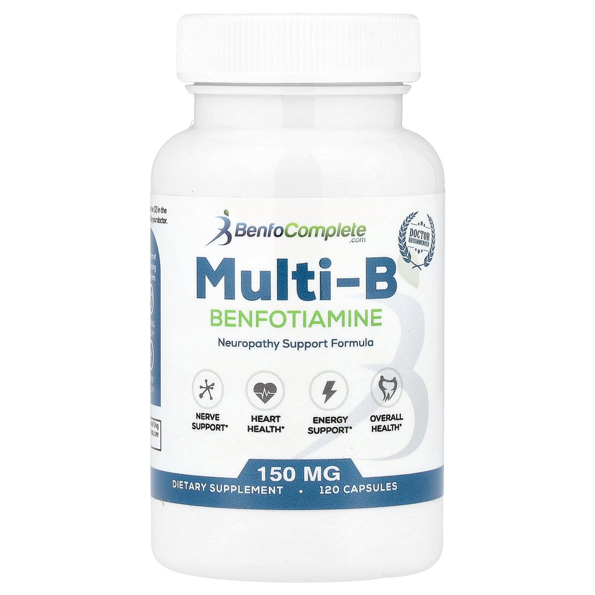 Benfotiamine Multi-B Formula 150mg Capsules front view