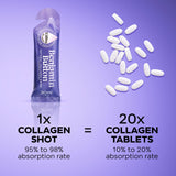 Benjamin Button Collagen Supplement 12000MG liquid with a glass