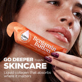 Benjamin Button Collagen Supplement sachets on a table