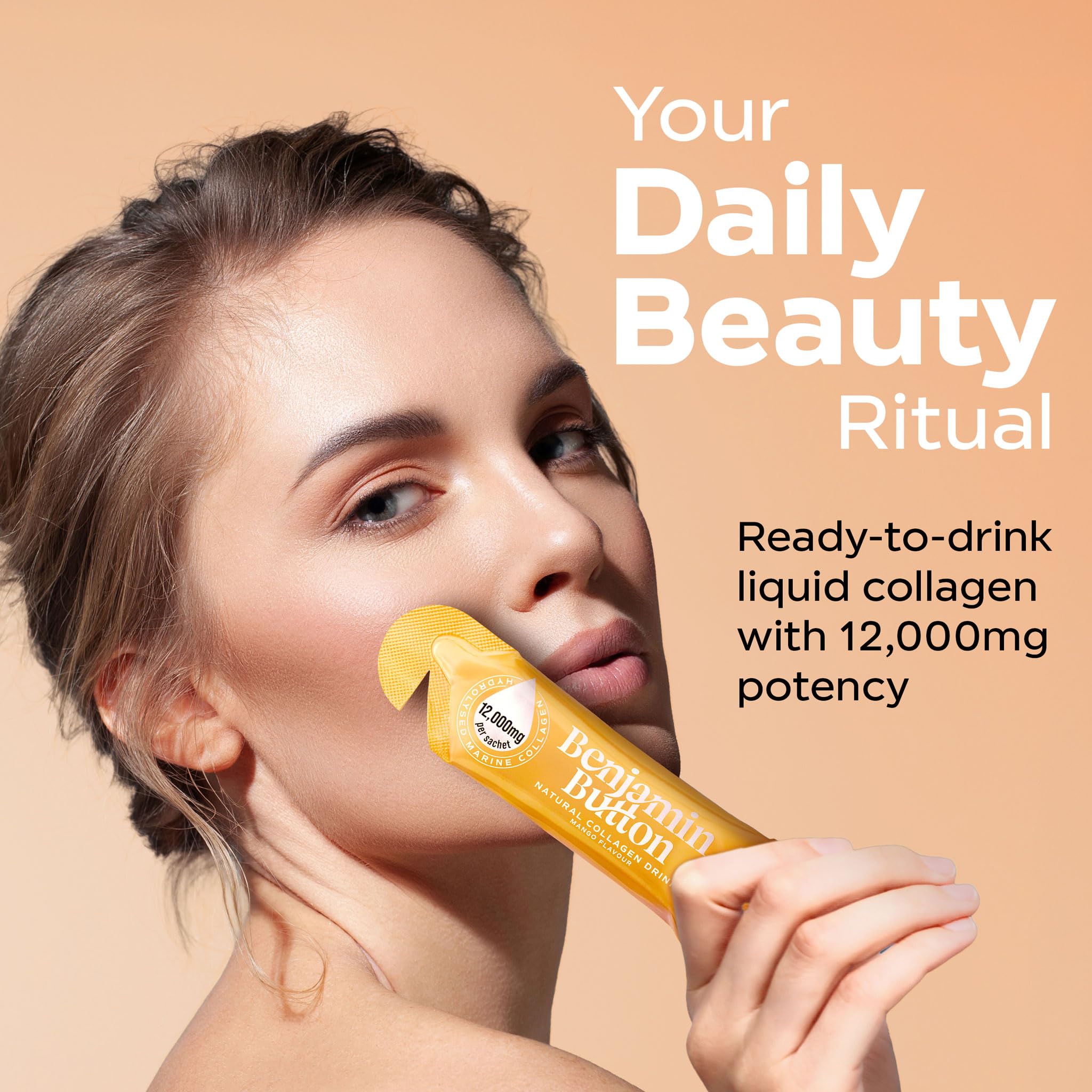 Benjamin Button Marine Collagen Liquid Supplement with Mango flavour