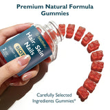 beobeu Biotin Gummies displayed on a wooden table