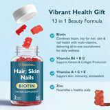 beobeu Biotin Gummies opened bottle with gummies visible