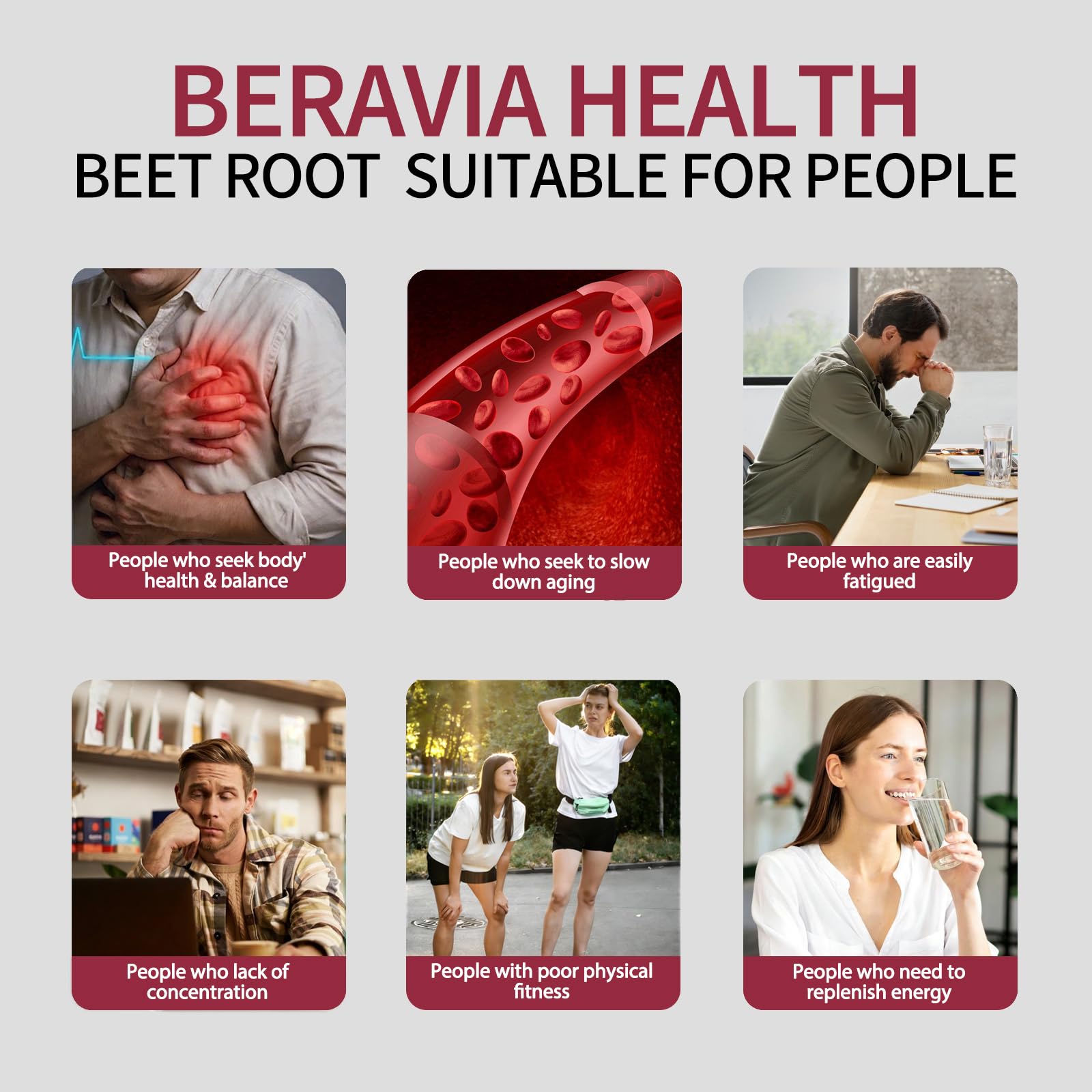Beravia Health Organic Beet Root Capsules on a wooden table