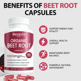 Beravia Health Organic Beet Root Capsules packaging