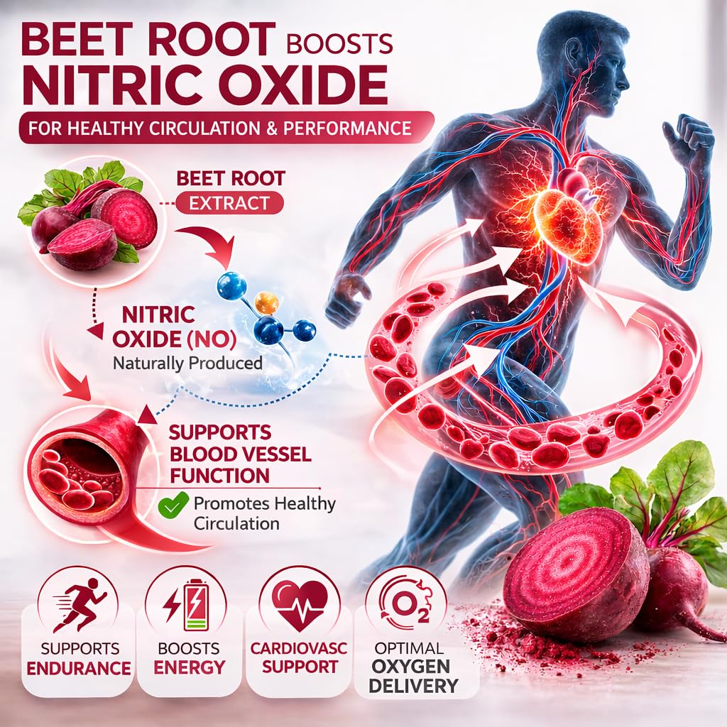 Beravia Organic Beet Root Capsules 1300mg side view