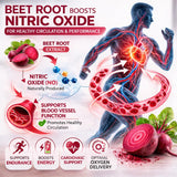 Beravia Organic Beet Root Capsules 1300mg side view