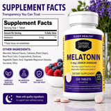 Berkley Jensen Melatonin 5 mg Quick Dissolve Tablets with natural berry flavour