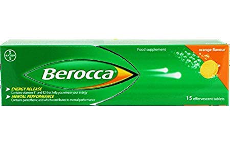 Berocca blended vitamin and mineral supplement orange flavour 15 tablets