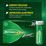 Berocca support Vitamin & Mineral Supplement in a glass of water
