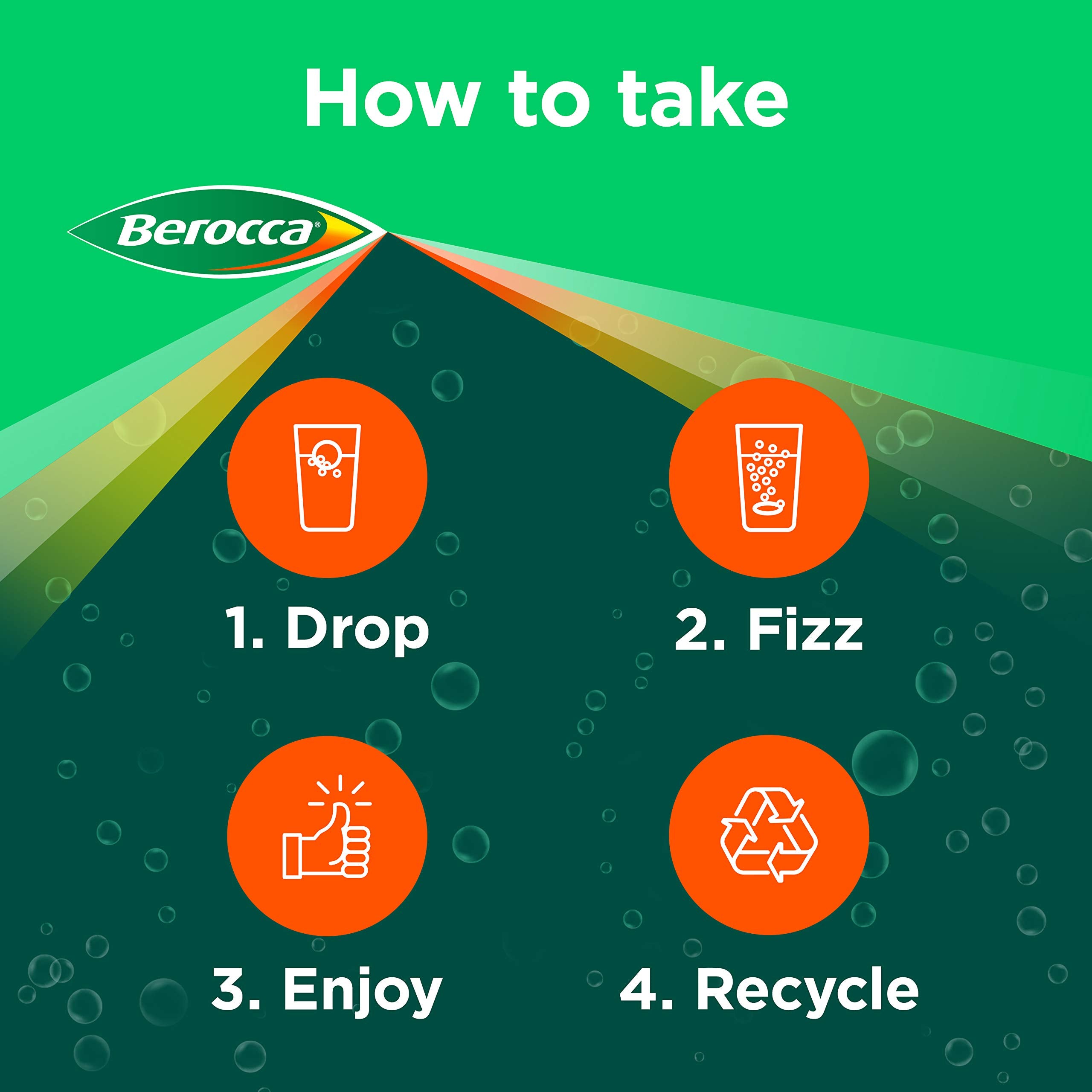 Berocca support Vitamin & Mineral Supplement packaging