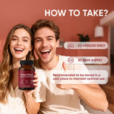 BERSEG Ginger Liver Support Capsules on a wooden table