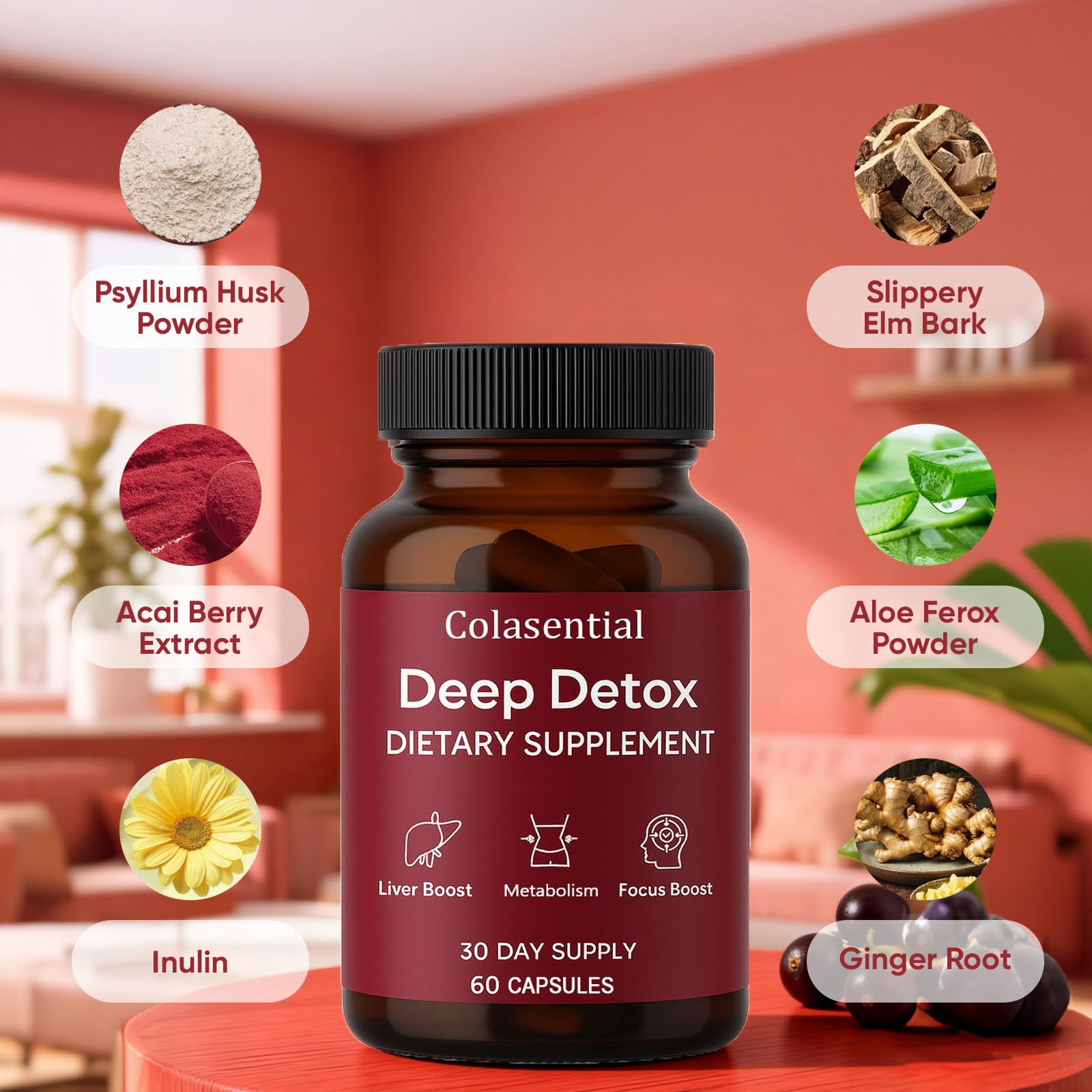 BERSEG Ginger Liver Support Capsules packaging