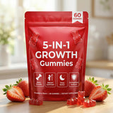 BERSEG Strawberry Gummies in hand for size reference