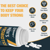 Besenify Probiotics bottle side view showing 60 capsules