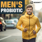 Besenify Probiotics for Men's a daily routine with a gym bag