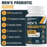 Besenify Probiotics packaging with organic ingredients listed