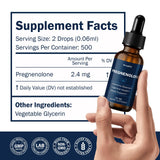 Besgiful Pregnenolone Drops ingredients list on packaging