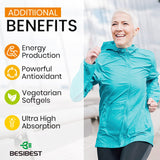 Besibest CoQ10 Ubiquinol 1000mg supplement packaging details