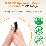 Besibest Liposomal Ubiquinol CoQ10 1000mg softgels in hand