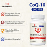 Besibest Ubiquinol CoQ10 600MG Softgels packaging