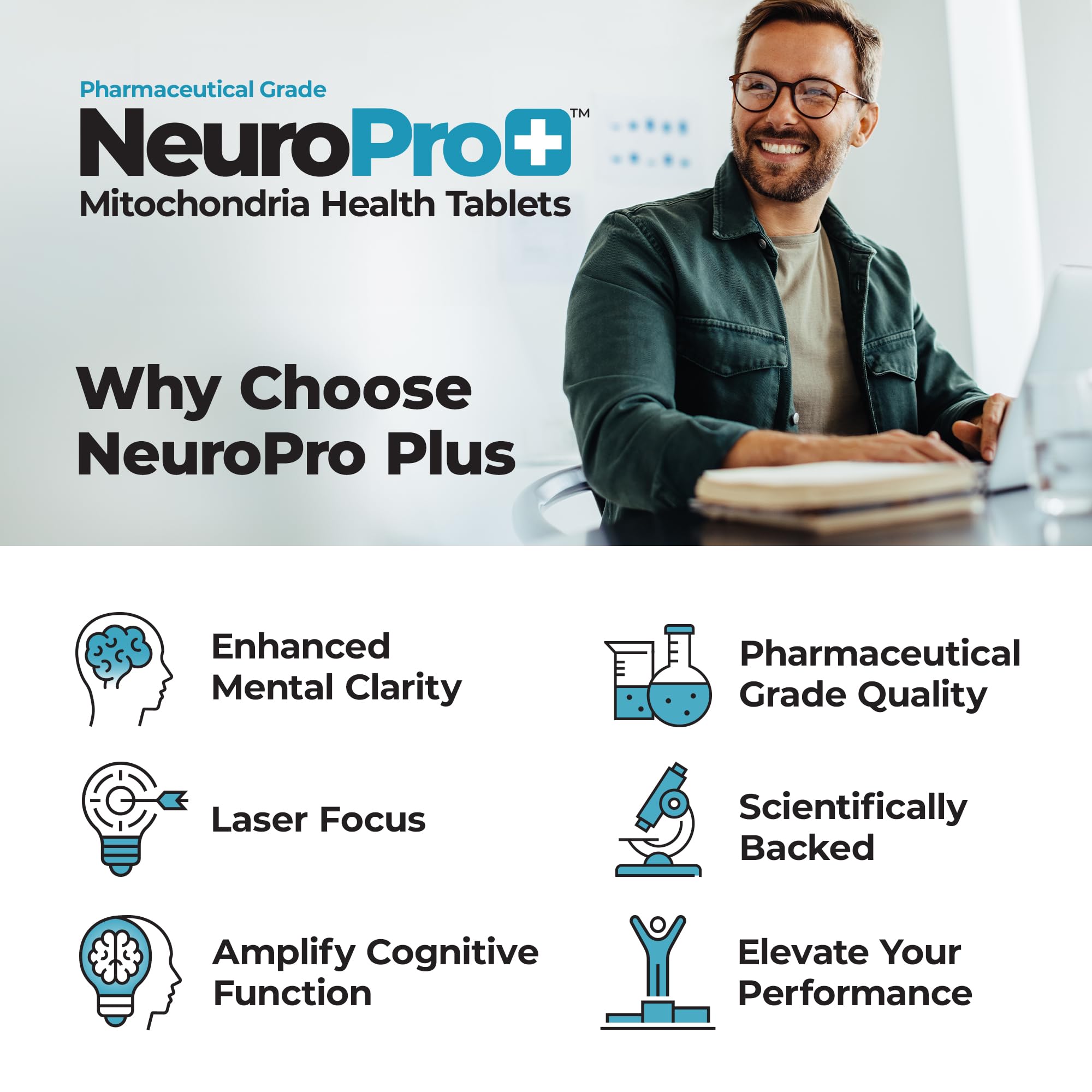 Best 365 Labs NeuroPro+ Vitamin C Tablets bottle with 60 tablets