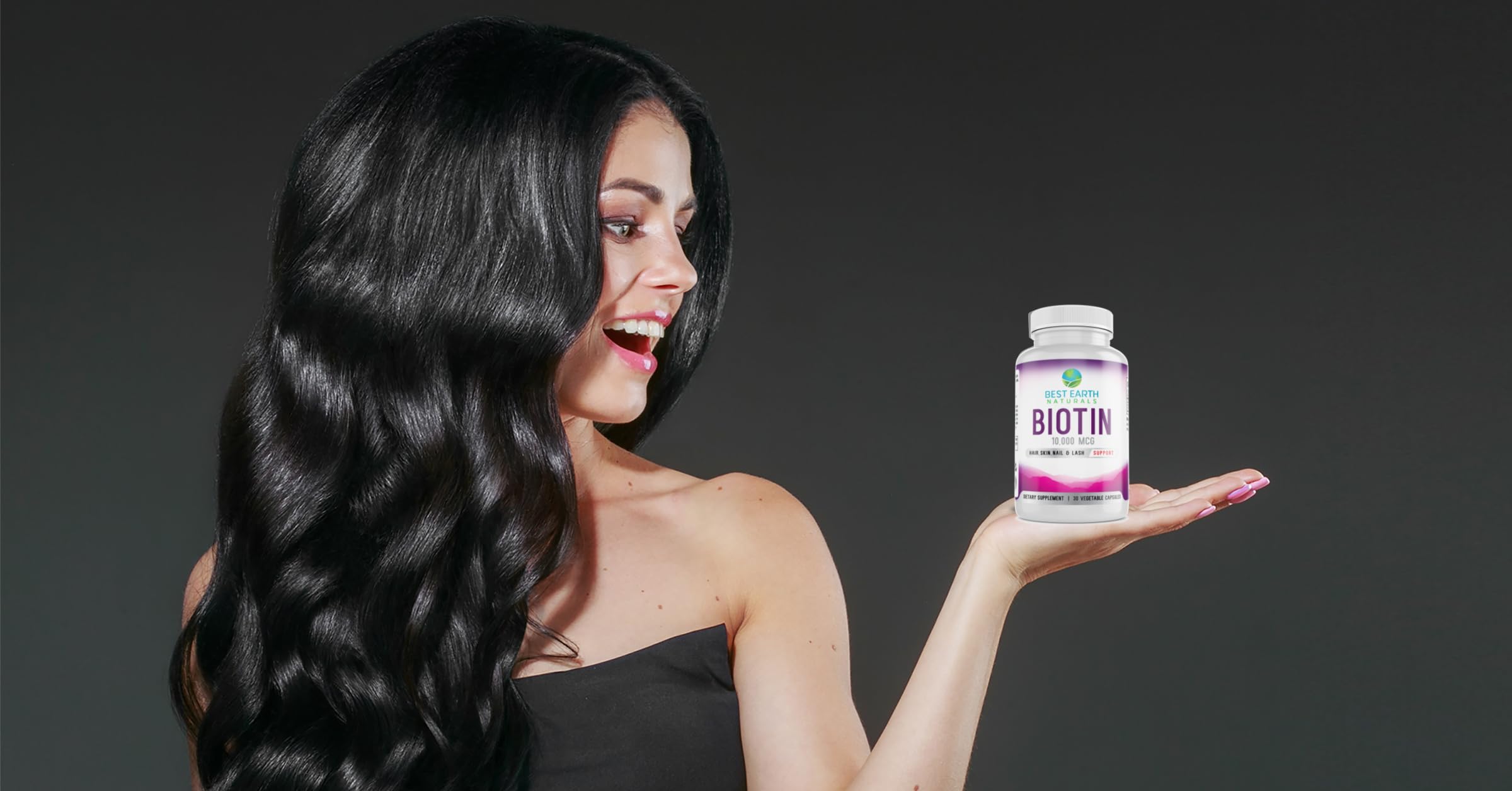 Best Earth Naturals Biotin Supplement 10,000mcg capsules