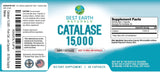 Best Earth Naturals Catalase 15,000 IU supplement capsule close-up