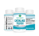 Best Earth Naturals Catalase 15,000 IU supplement side view