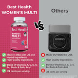 Best Health Women's Multivitamin Gummies back view with nutritional information