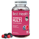 Best Health Women's Multivitamin Gummies front view, mixed berry flavour