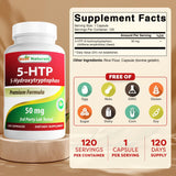 Best Naturals 5-HTP Capsules bottle side view