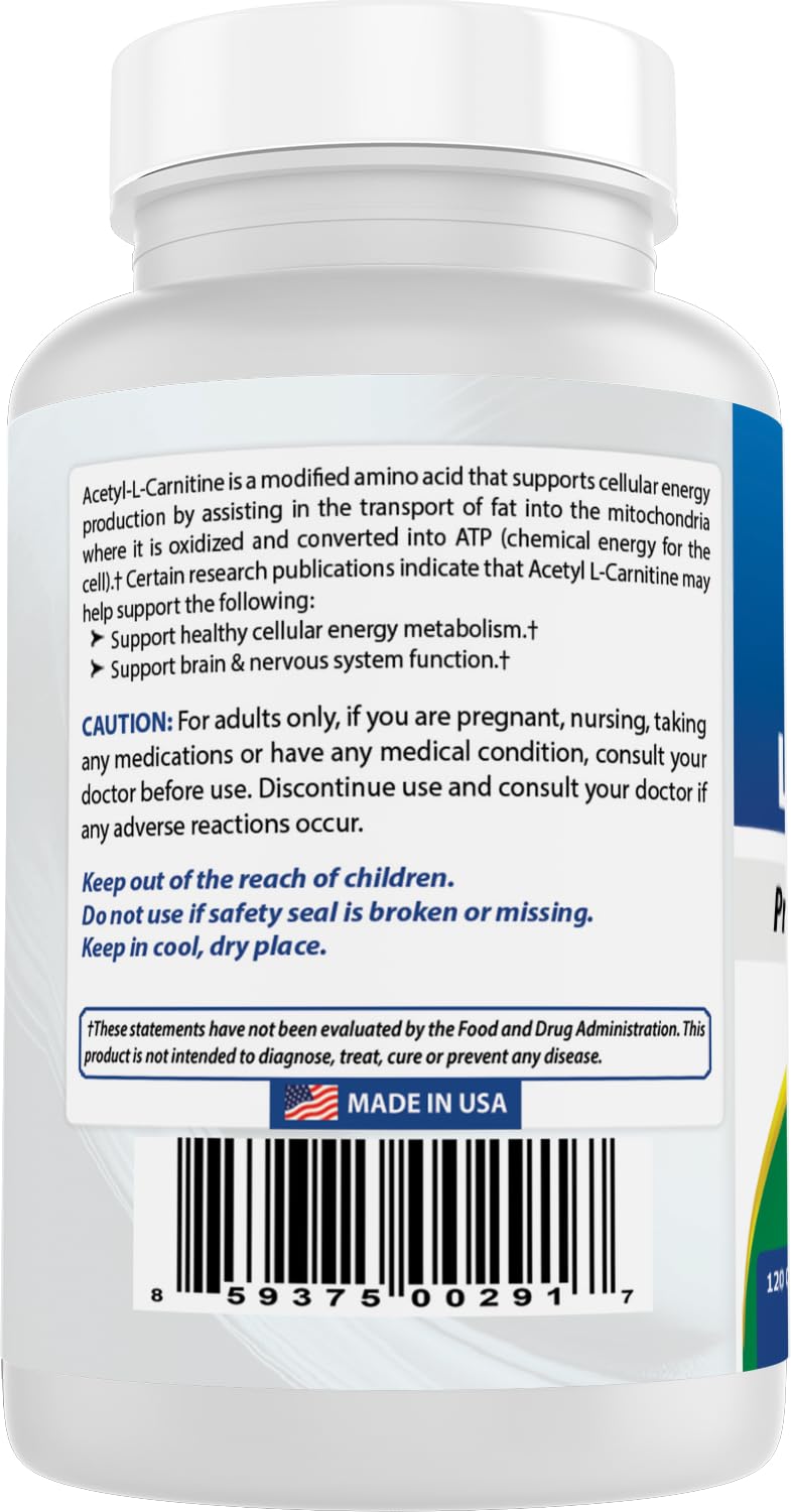 Best Naturals Acetyl L-Carnitine product packaging
