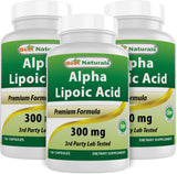 Best Naturals Alpha Lipoic Acid 300mg 120 Capsules front view