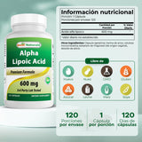 Best Naturals Alpha Lipoic Acid 600 mg capsule close-up