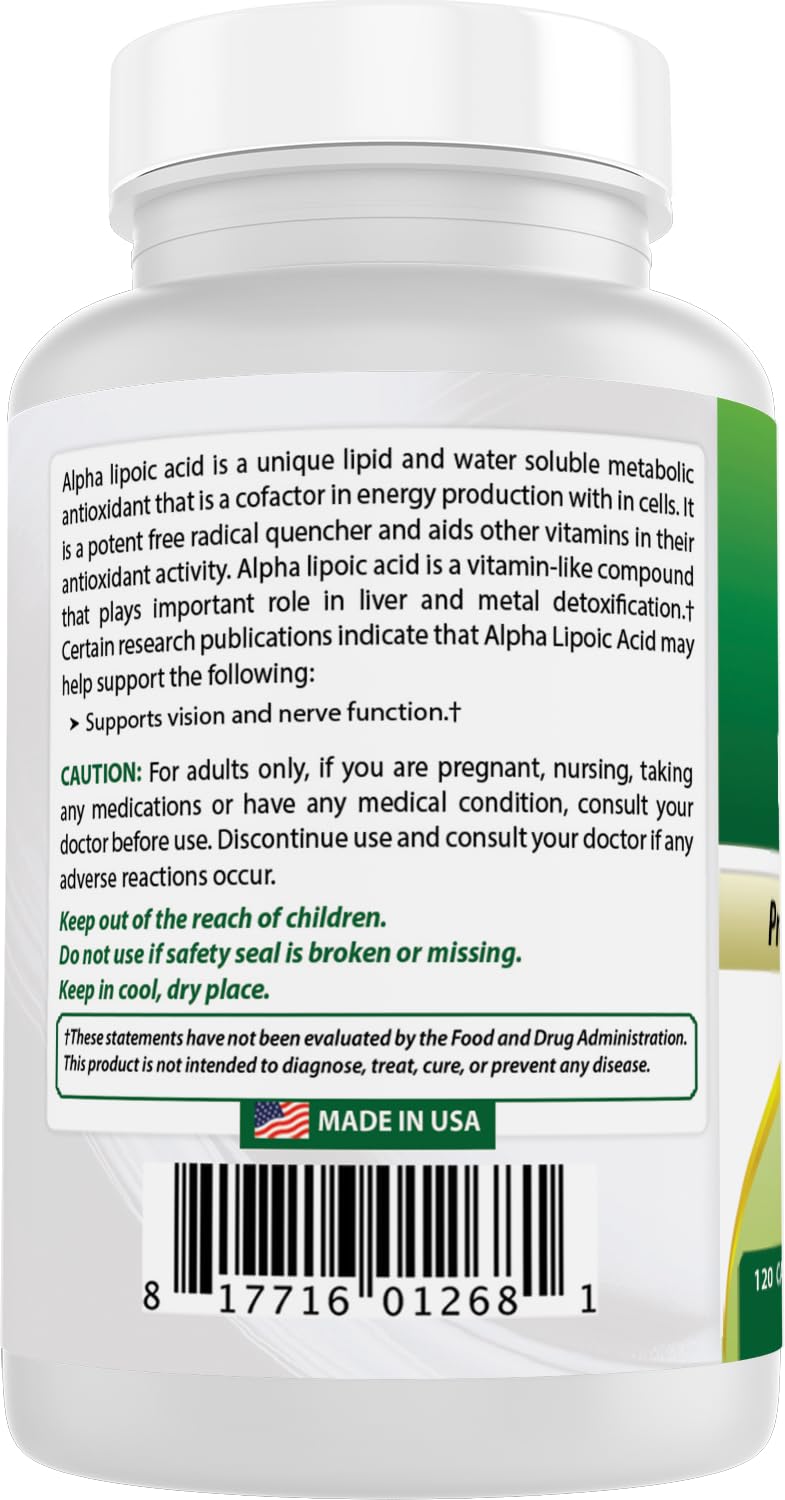 Best Naturals Alpha Lipoic Acid Capsules with measuring spoon