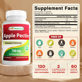 Best Naturals Apple Pectin 120 capsules bottle