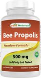 Best Naturals Bee Propolis Capsules 500mg front view