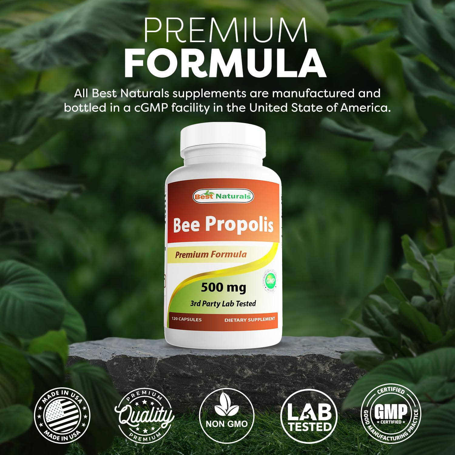 Best Naturals Bee Propolis Capsules 500mg ingredients list
