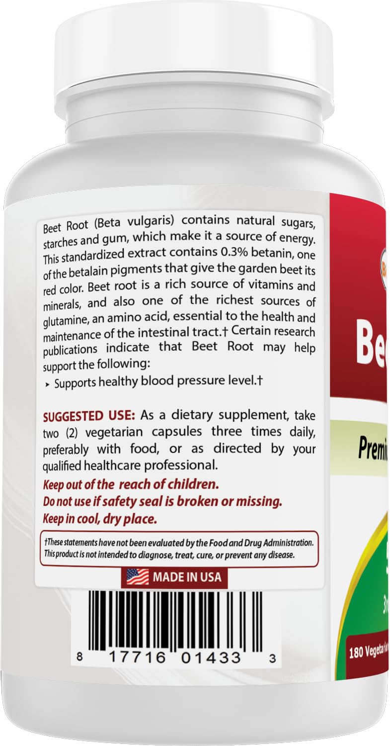 Best Naturals Beet Root Capsules 500mg packaging
