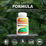 Best Naturals Betaine HCL Capsules close-up of capsules
