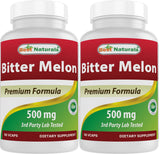Best Naturals Bitter Melon Capsules 500mg bottle front view