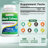 Best Naturals Black Cohosh bottle side view with label