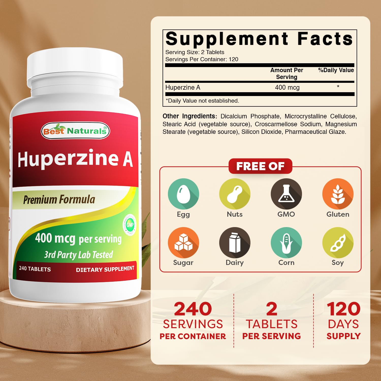 Best Naturals Blended Vitamin & Mineral Supplement bottle side view