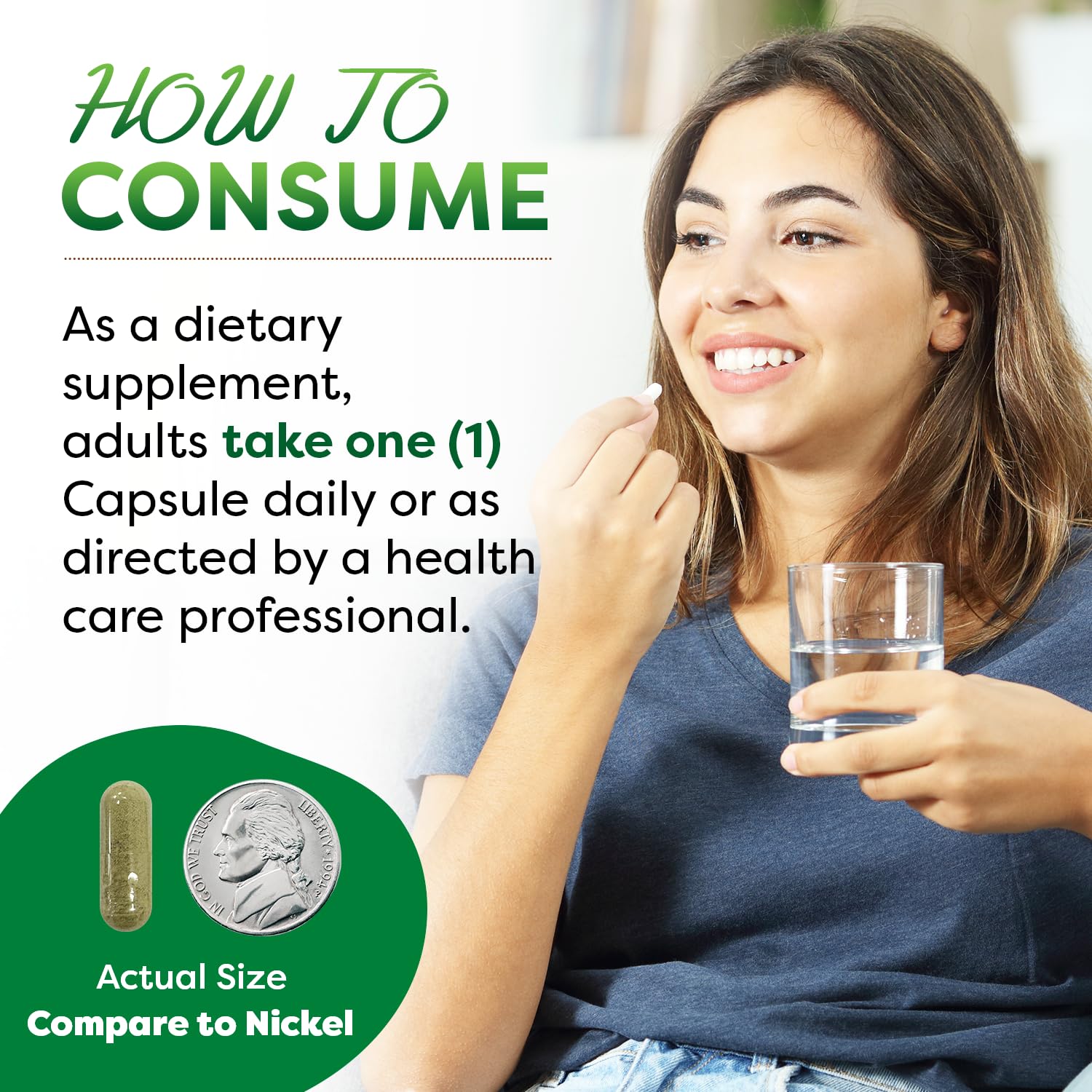 Best Naturals Blended Vitamin & Mineral Supplement side view showing capsule