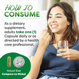 Best Naturals Blended Vitamin & Mineral Supplement side view showing capsule