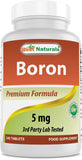 Best Naturals Boron Supplement 5mg 240 Tablets front view