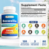 Best Naturals Boswellia Capsules 250mg bottle side view