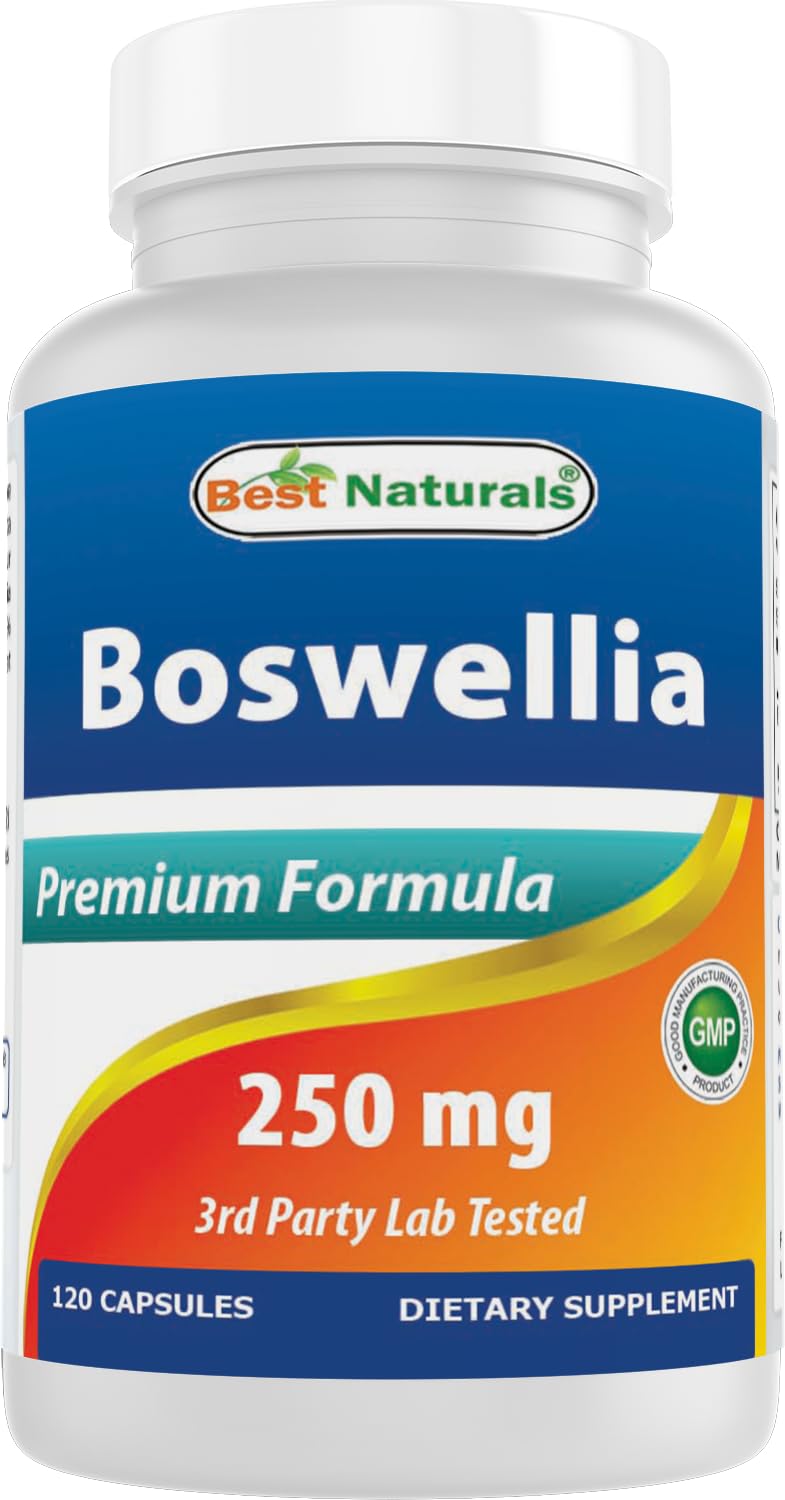 Best Naturals Boswellia Capsules 250mg front view