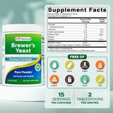 Best Naturals Brewer's Yeast Powder 454g back view
